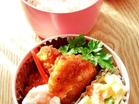 しっとりチキンかつ弁当♪